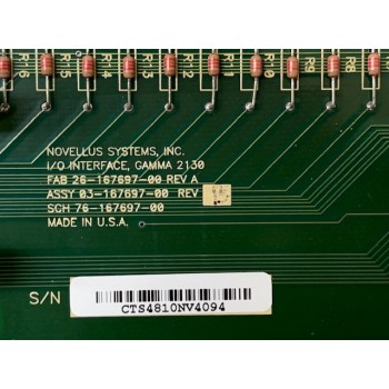Novellus 03-167697-00 I/O Interface GAMMA 2130 PCB